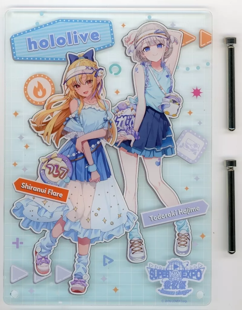 Shiranui Flare & Todoroki Hajime - Acrylic Art Plate - hololive