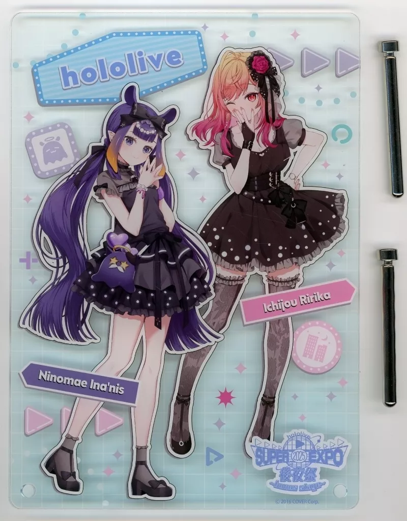 Ichijou Ririka & Ninomae Ina'nis - Acrylic Art Plate - Myth