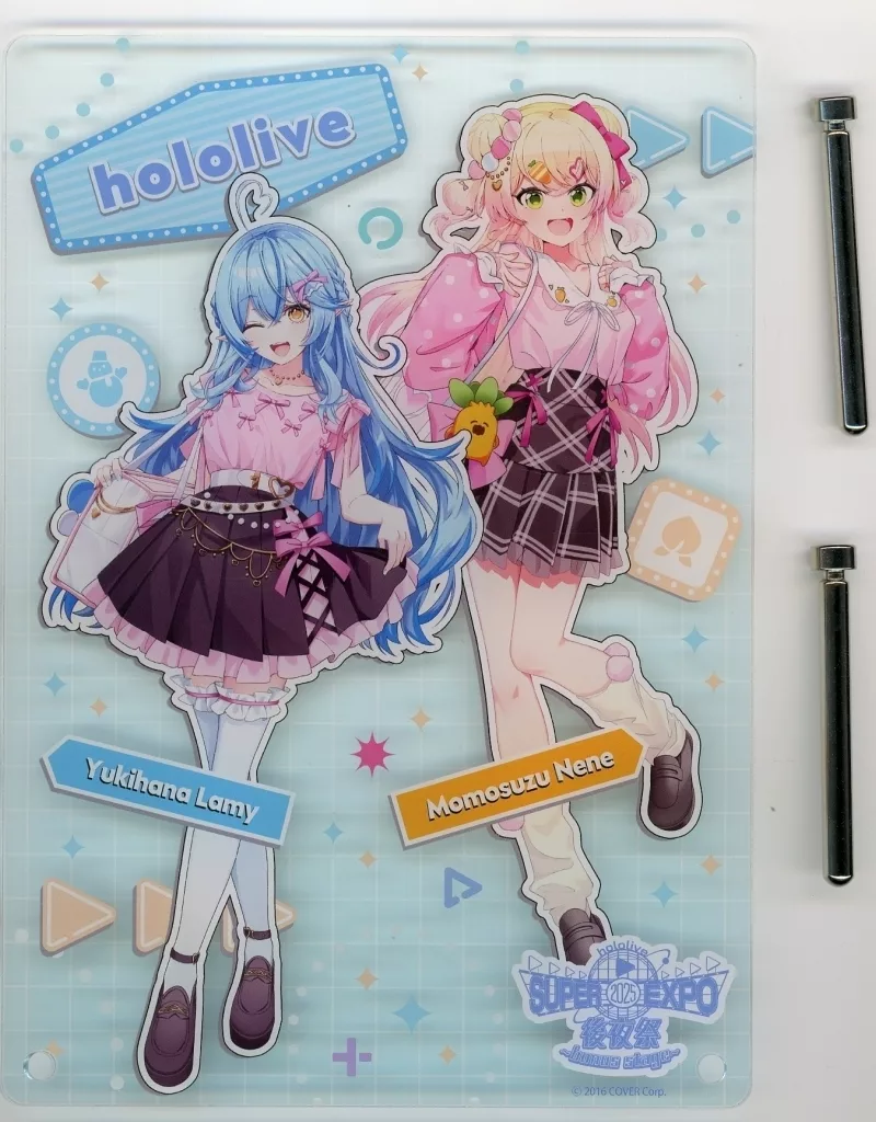 Momosuzu Nene & Yukihana Lamy - Acrylic Art Plate - hololive