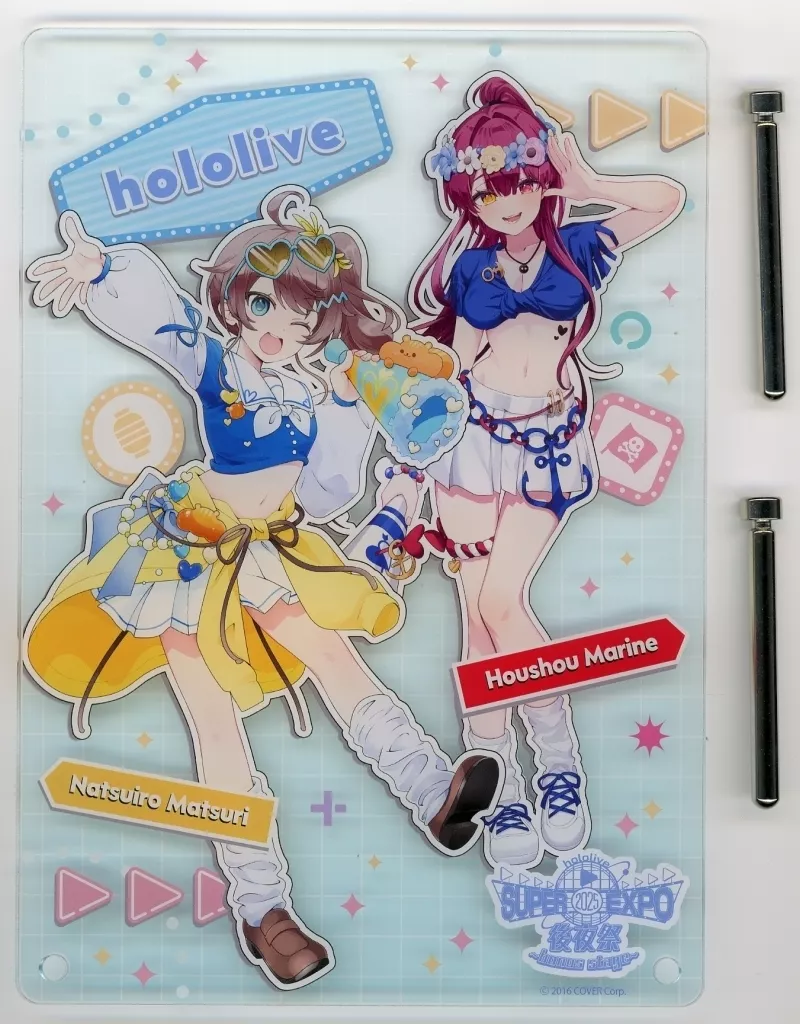 Houshou Marine & Natsuiro Matsuri - Acrylic Art Plate - hololive