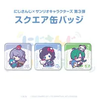 Genzuki Tojiro - Badge - Nijisanji x Sanrio characters - Nijisanji
