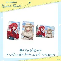 Ange Katrina & Nui Sociere - Badge - Nijisanji World Travel - Nijisanji