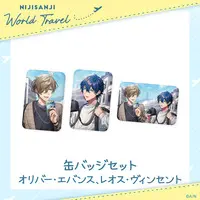 Leos Vincent & Oliver Evans - Badge - Nijisanji World Travel - Nijisanji