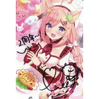 Himesaki Yuzuru & Enomiya Milk - Postcard - Hand-signed - VTuber