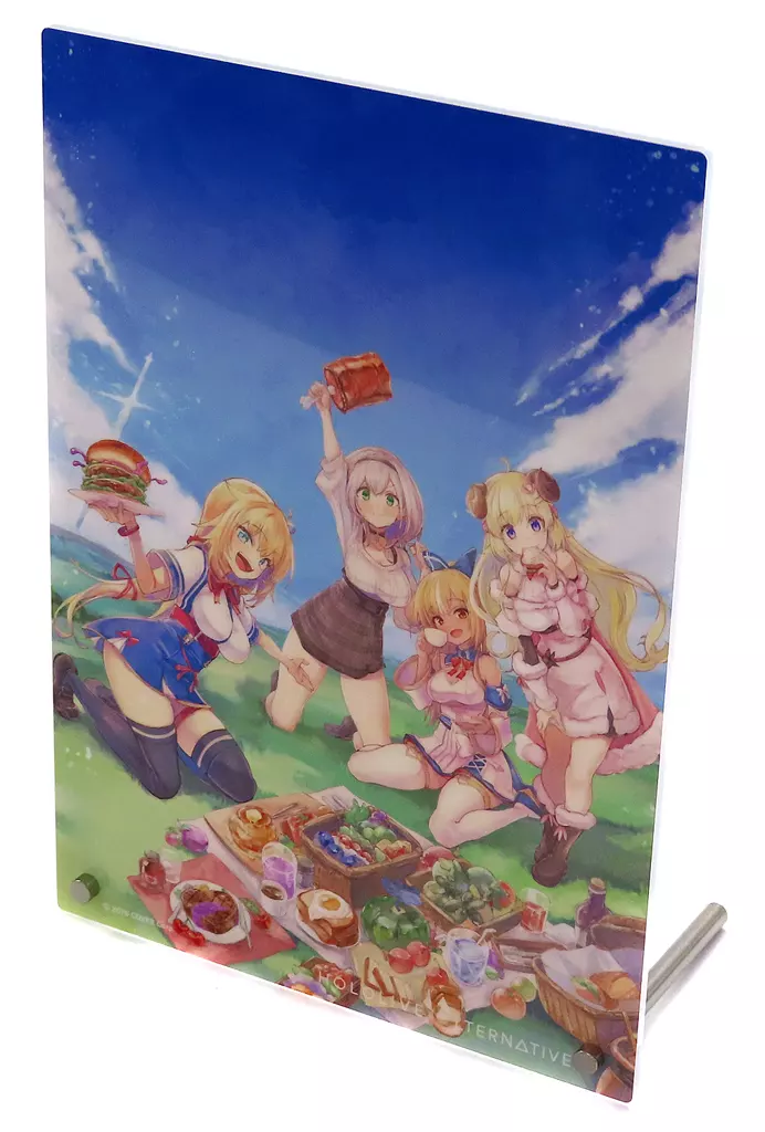 hololive - Acrylic stand - Acrylic Art Plate - Shiranui Flare & Akai Haato & Tsunomaki Watame & Shirogane Noel