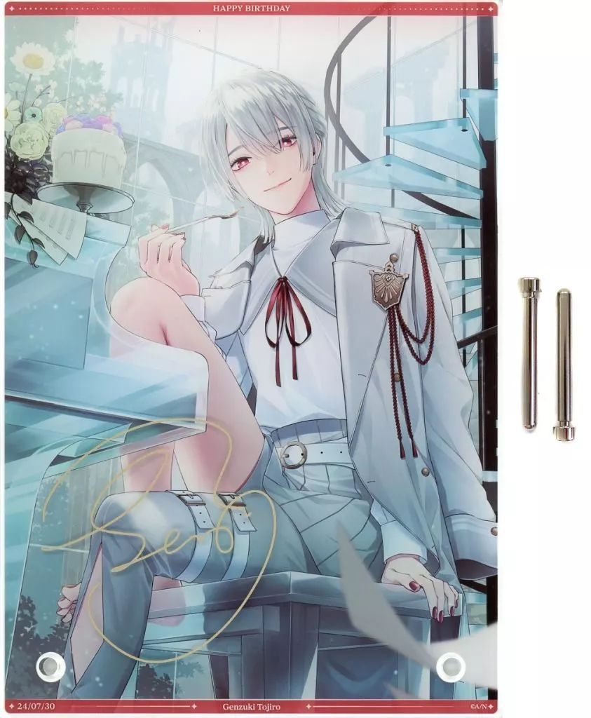 Genzuki Tojiro - Acrylic Art Plate - Nijisanji