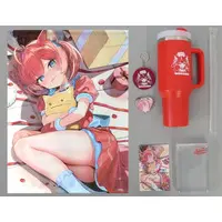 Akami Karubi - Tapestry - Badge - Tableware - Postcard - Hand-signed - Birthday Merch Complete Set - Tumbler, Glass - Heart Badge - Picture Frames - VTuber
