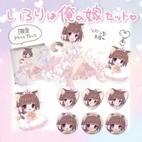 Meluna Iloli - Complete Set - Badge - Acrylic stand - Key Chain - Acrylic Block - Acrylic Key Chain - Stickers - VTuber