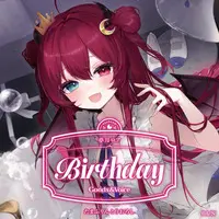 Yuzuki Roa - Birthday Merch Complete Set - Key Chain - Acrylic Art Plate - Character Card - Badge - Tapestry - Acrylic Key Chain - Nijisanji