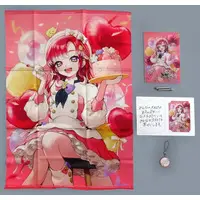 Saotome Berry - Acrylic Art Plate - Tapestry - Key Chain - Character Card - Birthday Merch Complete Set - Nijisanji