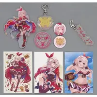 Alulu Lia - Complete Set - Acrylic stand - Key Chain - Badge - Acrylic Key Chain - Postcard - VTuber