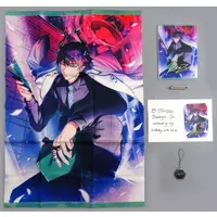 Ren Zotto - Acrylic Art Plate - Tapestry - Key Chain - Character Card - Birthday Merch Complete Set - Nijisanji