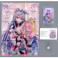 Kozue Mone - Character Card - Key Chain - Birthday Merch Complete Set - Tapestry - Acrylic Art Plate - Nijisanji