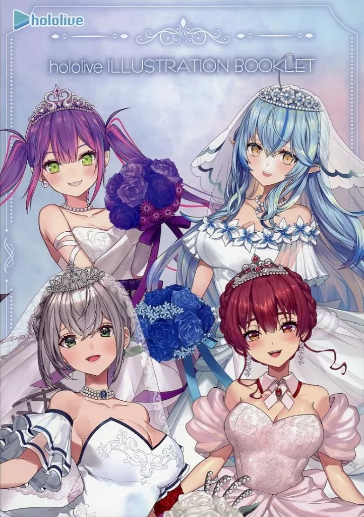 hololive - Ichiban Kuji - Booklet - Ichiban Kuji -Wedding Dress Style- - Shirogane Noel & Houshou Marine & Yukihana Lamy & Tokoyami Towa