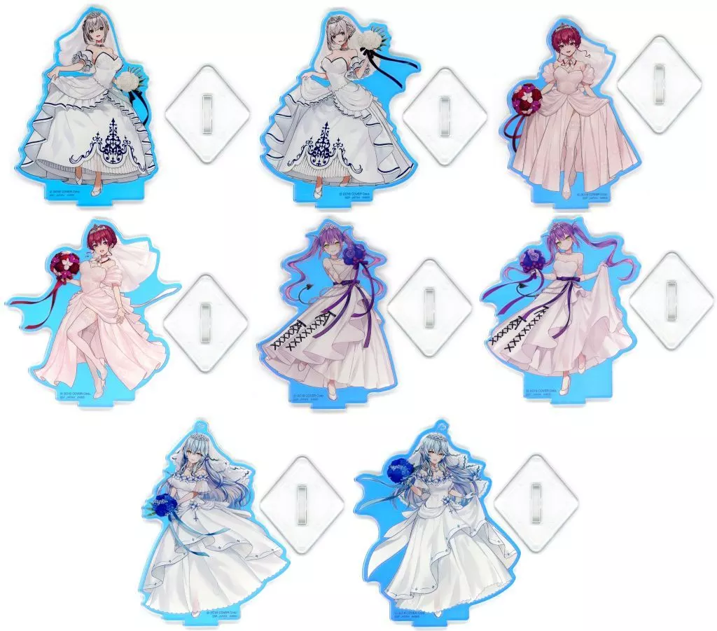 hololive - Acrylic stand - Ichiban Kuji - Ichiban Kuji -Wedding Dress Style- - Houshou Marine & Shirogane Noel & Yukihana Lamy & Tokoyami Towa