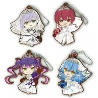 hololive - Ichiban Kuji - Key Chain - Kyun-Chara - Ichiban Kuji -Wedding Dress Style- - Houshou Marine & Shirogane Noel & Yukihana Lamy & Tokoyami Towa