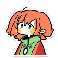 Kyomen Yurika - Acrylic Key Chain - Key Chain - VTuber Size-70 x 70 (mm)