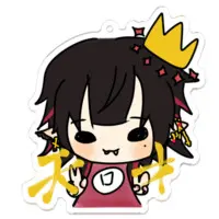 Momosiro Lucua - Acrylic Key Chain - Key Chain - VTuber Size-70 x 70 (mm)