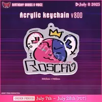 Rosco Graves - Acrylic Key Chain - Key Chain - FIRST STAGE PRODUCTION