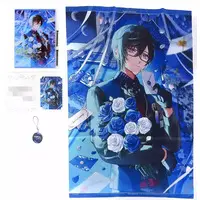 Shikinagi Akira - Character Card - Tapestry - Key Chain - Acrylic Art Plate - Birthday Merch Complete Set - Nijisanji