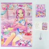 Sakura Ritsuki - Character Card - Tapestry - Key Chain - Acrylic Art Plate - Birthday Merch Complete Set - Nijisanji