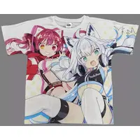 Houshou Marine & Shirakami Fubuki - Clothes - T-shirts - hololive Size-XL