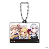 Nijisanji - Hakase Fuyuki & Takamiya Rion & Furen E Lustario (【にじさんじ×SHIBUYA TSUTAYAコラボ記念】配信画面風キーホルダー Bグループ)