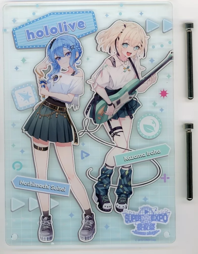 Kazama Iroha & Hoshimachi Suisei - Acrylic Art Plate - hololive