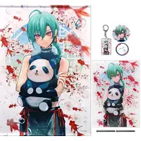 Ryushen - Acrylic Key Chain - Badge - Tapestry - Acrylic Art Plate - Birthday Merch Complete Set - Nijisanji