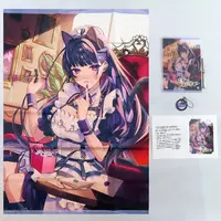 Meloco Kyoran - Character Card - Tapestry - Key Chain - Acrylic Art Plate - Birthday Merch Complete Set - Nijisanji