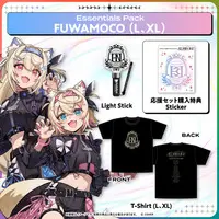 Advent - Clothes - T-shirts - Mococo Abyssgard & Fuwawa Abyssgard & IRyS Size-L