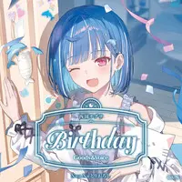 Nishizono Chigusa - Birthday Merch Complete Set - Key Chain - Character Card - Acrylic Art Plate - Badge - Tapestry - Acrylic Key Chain - Nijisanji