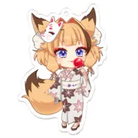 Akane Rin - Acrylic Key Chain - Key Chain - VTuber Size-70 x 70 (mm)