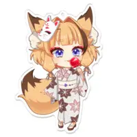 Akane Rin - Acrylic Key Chain - Key Chain - VTuber Size-100 x 100 (mm)