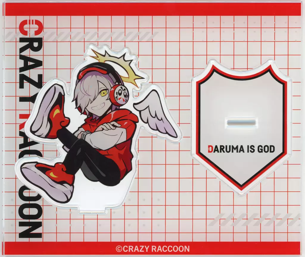 Daruma is God - Acrylic stand - Crazy Raccoon