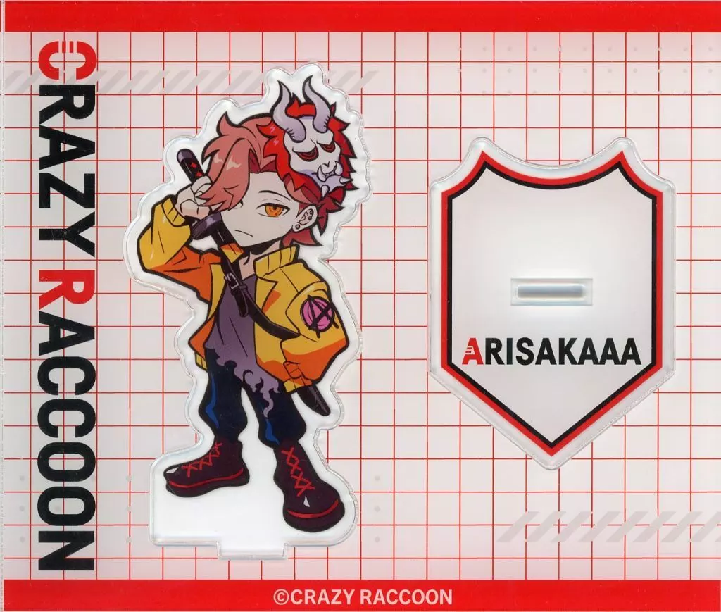 Arisakaaa - Acrylic stand - Crazy Raccoon