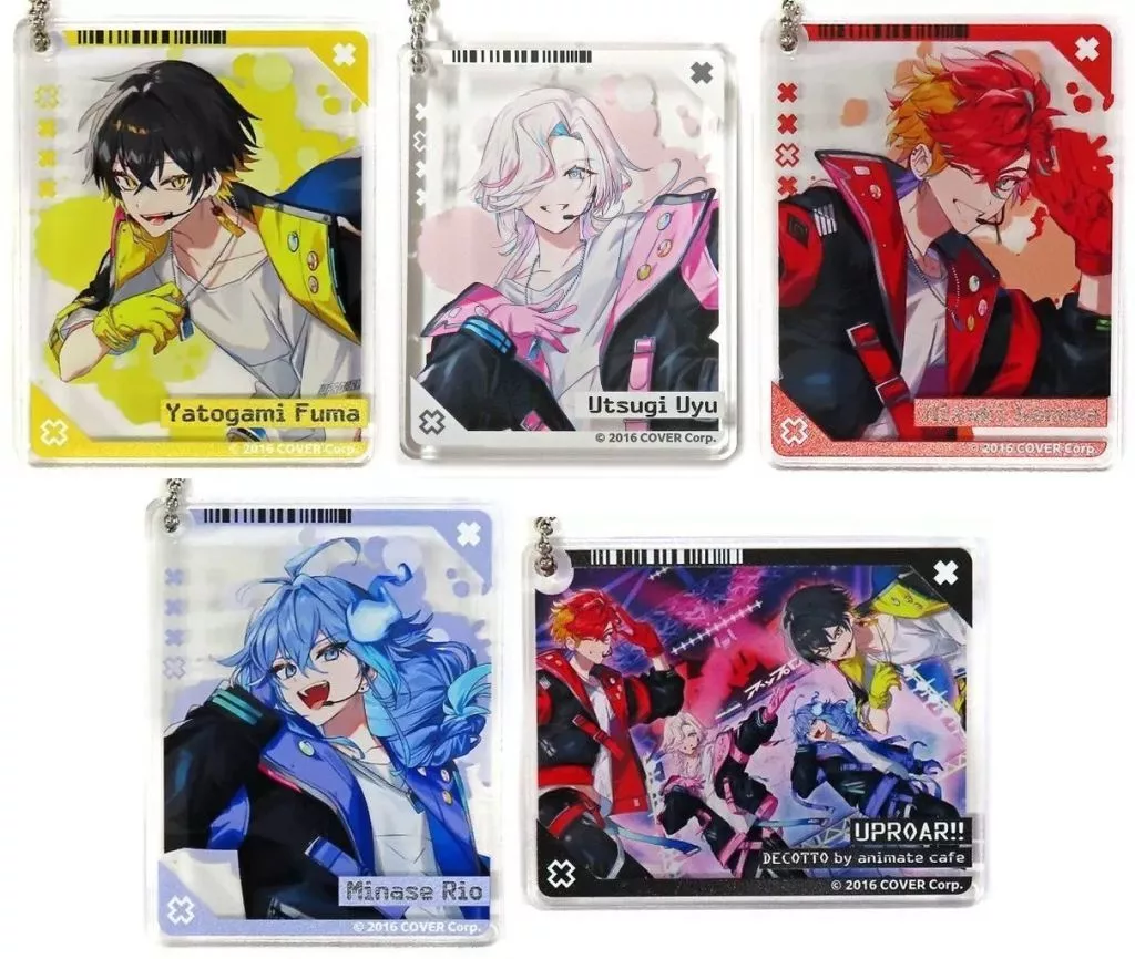 UPROAR!! - Acrylic Art Plate - Key Chain - Minase Rio & Hizaki Gamma & Utsugi Uyu & Yatogami Fuma
