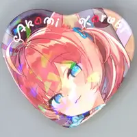 Akami Karubi - Heart Badge - Badge - VTuber