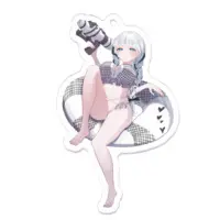 Hinatuki Hiyori - Acrylic Key Chain - Key Chain - VTuber Size-70 x 70 (mm)