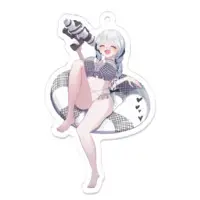 Hinatuki Hiyori - Acrylic Key Chain - Key Chain - VTuber Size-70 x 70 (mm)
