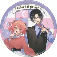 Noa & Mofu - Ichiban Kuji - Badge - Colorful Peach