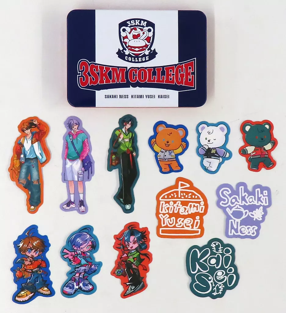 3SKM - Stickers - Case - Kaisei & Kitami Yusei & Sakaki Ness