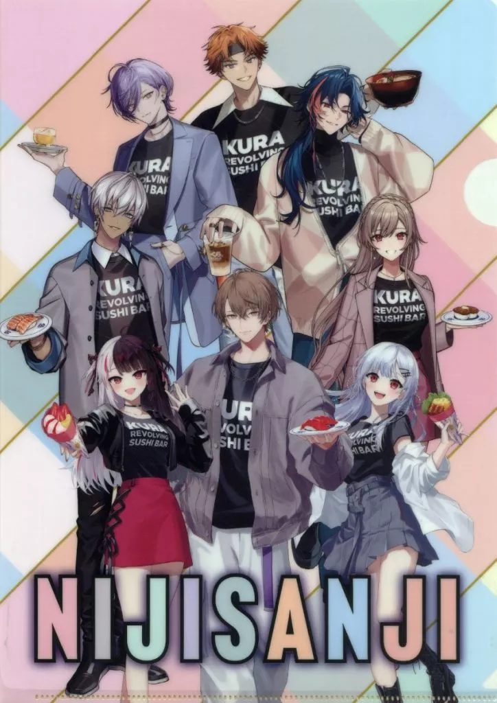Nijisanji - Plastic Folder - Stationery - Nijisanji×Kurasushi