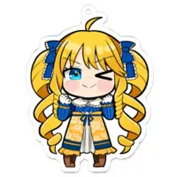 Kasuteira Yoriko - Acrylic Key Chain - Key Chain - VTuber Size-70 x 70 (mm)