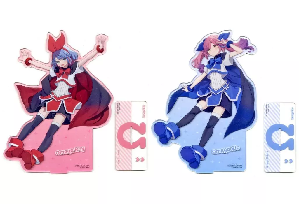 Omega Rio & Omega Ray - Acrylic stand - Omega Sisters