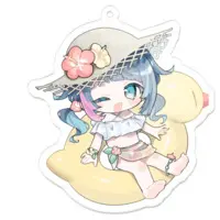 Aozora Mei - Acrylic Key Chain - Key Chain - VTuber Size-70 x 70 (mm)