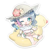 Aozora Mei - Acrylic Key Chain - Key Chain - VTuber Size-100 x 100 (mm)