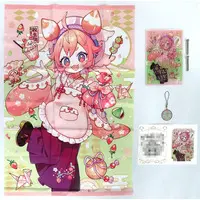 Ushimi Ichigo - Character Card - Tapestry - Key Chain - Acrylic Art Plate - Birthday Merch Complete Set - Nijisanji