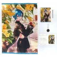 Ryushen - Character Card - Tapestry - Key Chain - Acrylic Art Plate - Birthday Merch Complete Set - Nijisanji