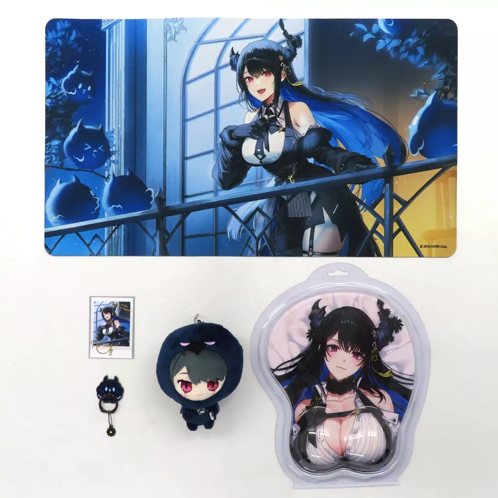 Nerissa Ravencroft - Trading Card Supplies - Plush - Smartphone Ring Holder - Mouse Pad - Desk Mat - Birthday Merch Complete Set - Advent